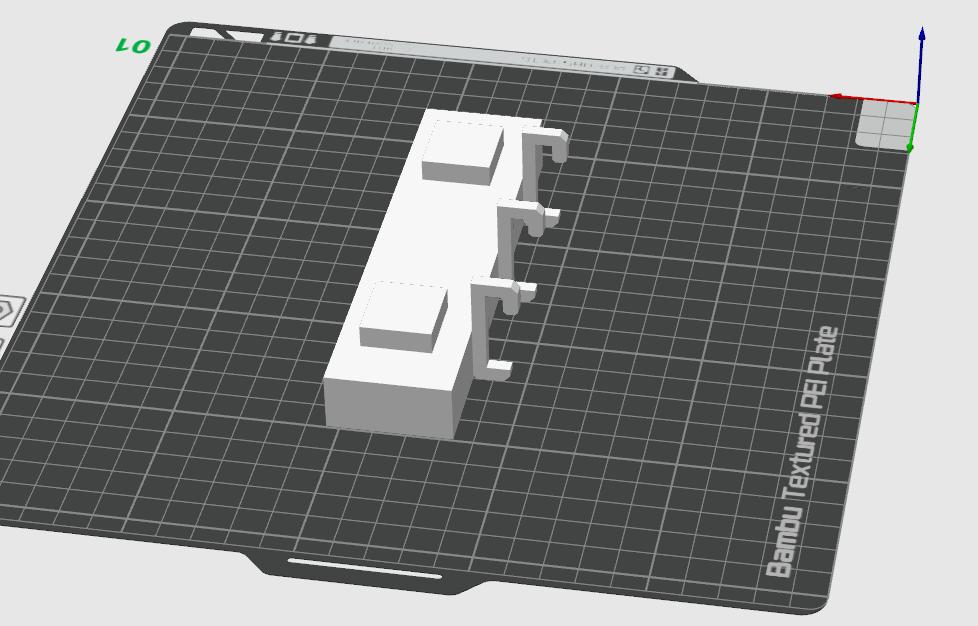 Lego Postcard Floating Wall Mount with Skadis hooks (remix)