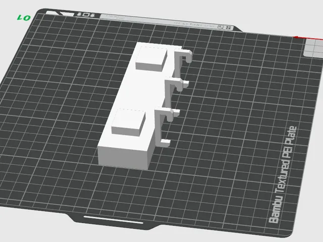 Lego Postcard Floating Wall Mount with Skadis hooks (remix)