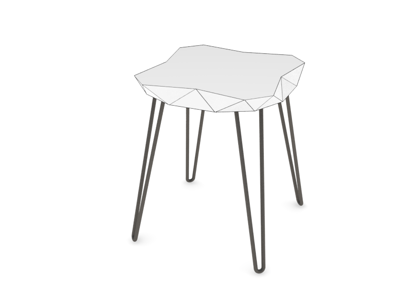 Cubistic stool