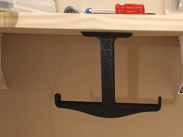 Under desk/shelf dual filament spool holder