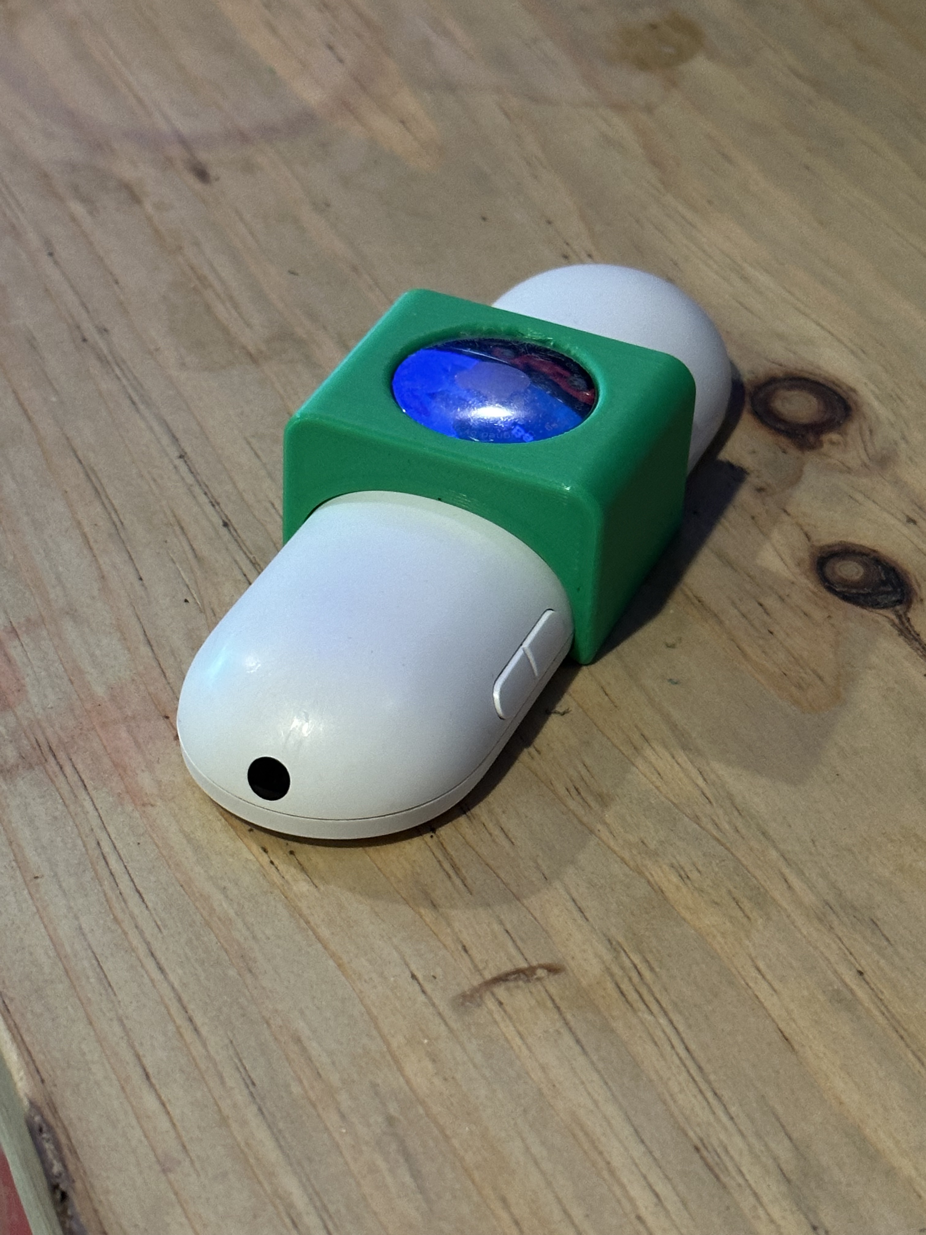 Google TV (Chromecast) remote control clip with Apple AirTag holder
