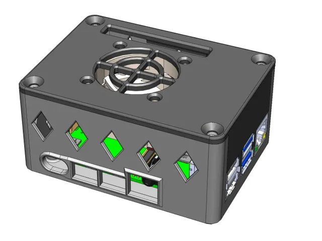Raspberry Pi 4 Fan-Case