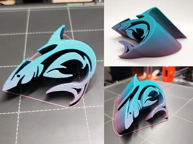 3D Tribal Shark - No Supports