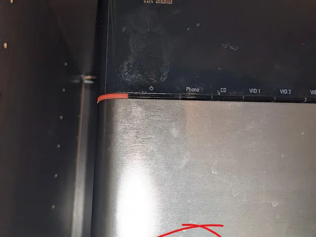 Stereo receiver replacement foot