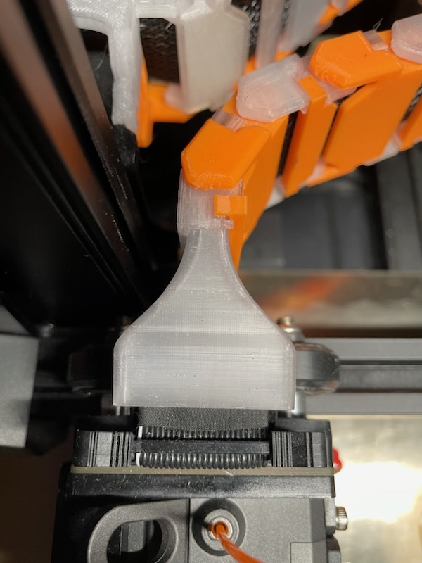 Cable Chain link extruder cable holder hybrid remix! 3D model thumbnail