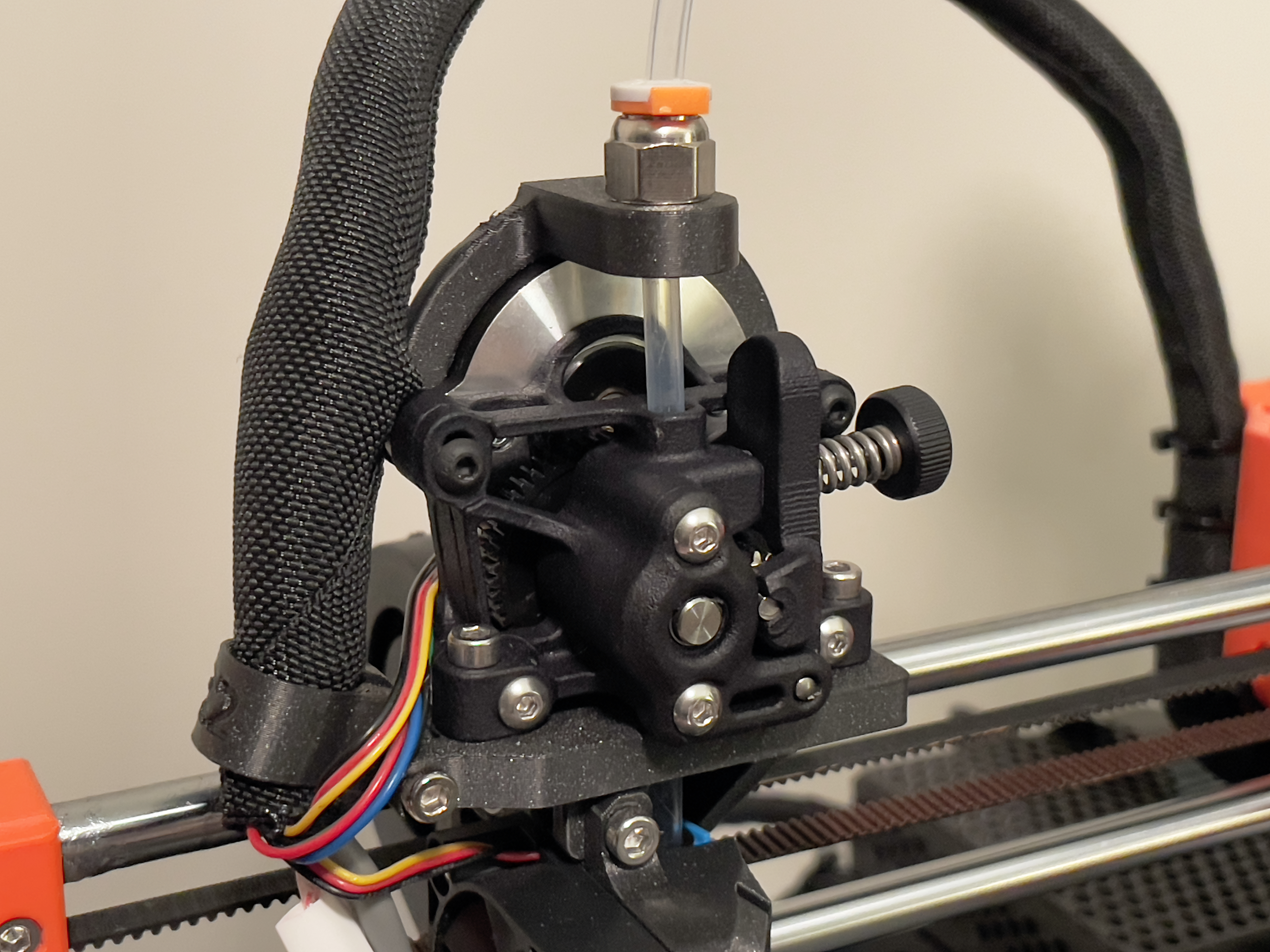 Sherpa Mini PTFE Coupler Holder (Reverse Bowden, PC4‑M10 coupler)