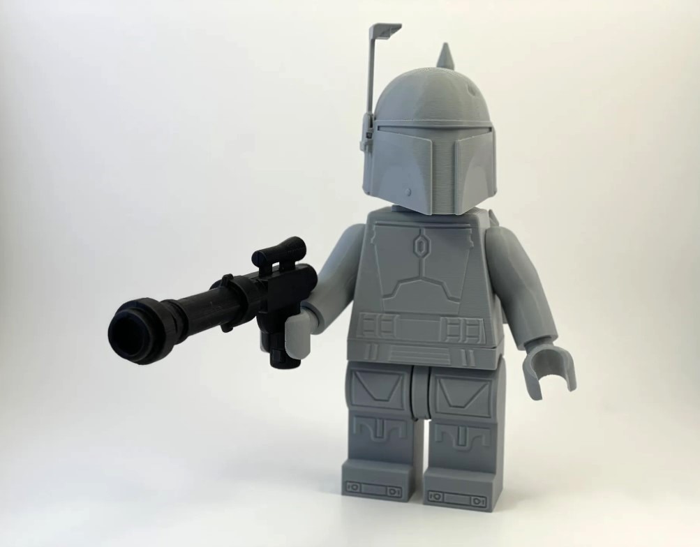 Giant Boba Fett LEGO-Inspired Figure (9in/23cm) por Jacob Cardwell ...