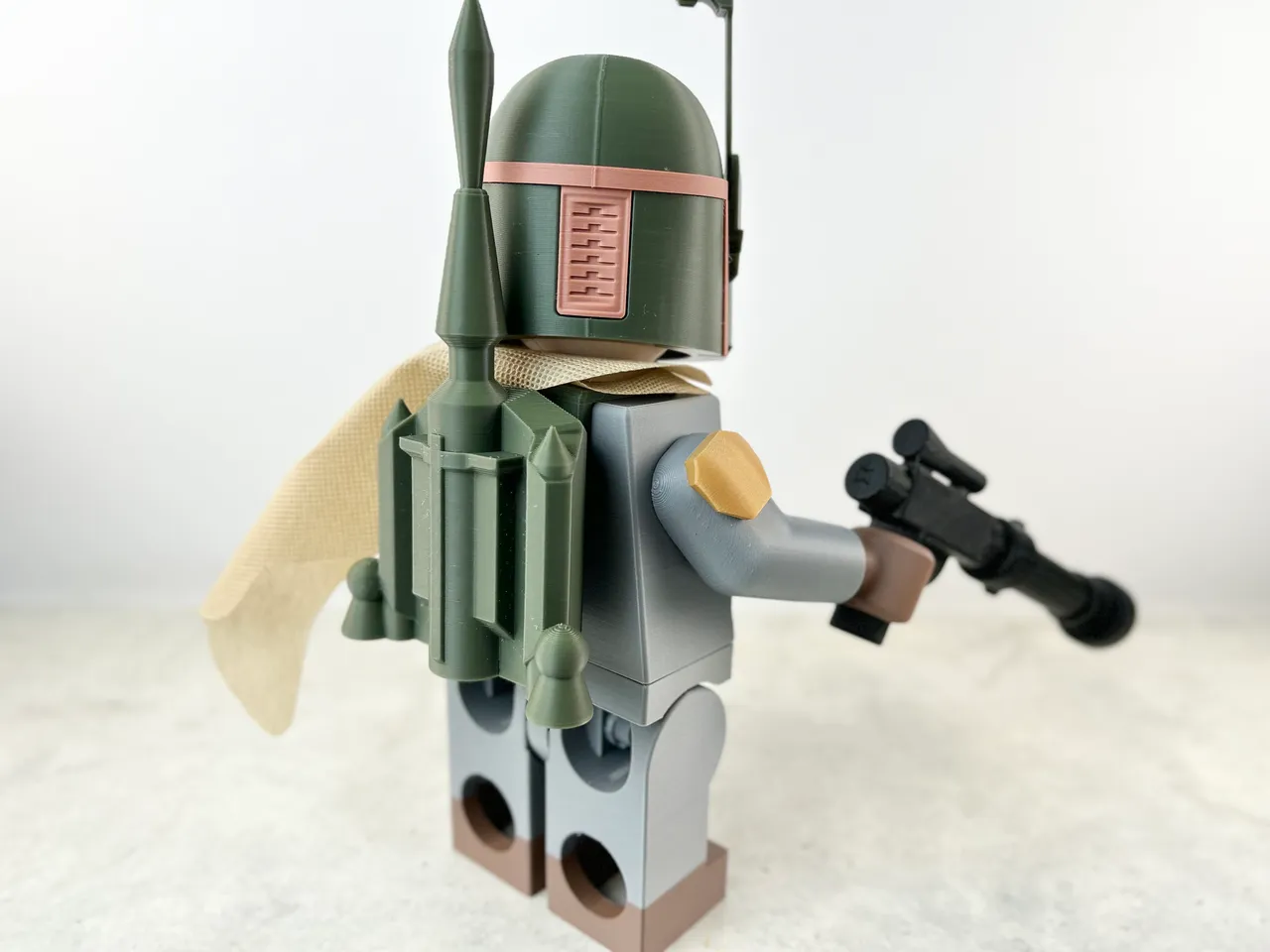 BIG BRICKS - Mandalorian (LEGO-inspired figure, NO supports, NO glue) by  Jacob Cardwell, Download free STL model