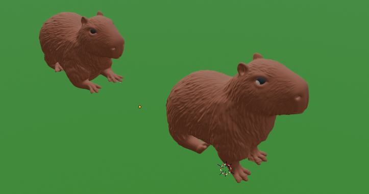 3D Capybara Models