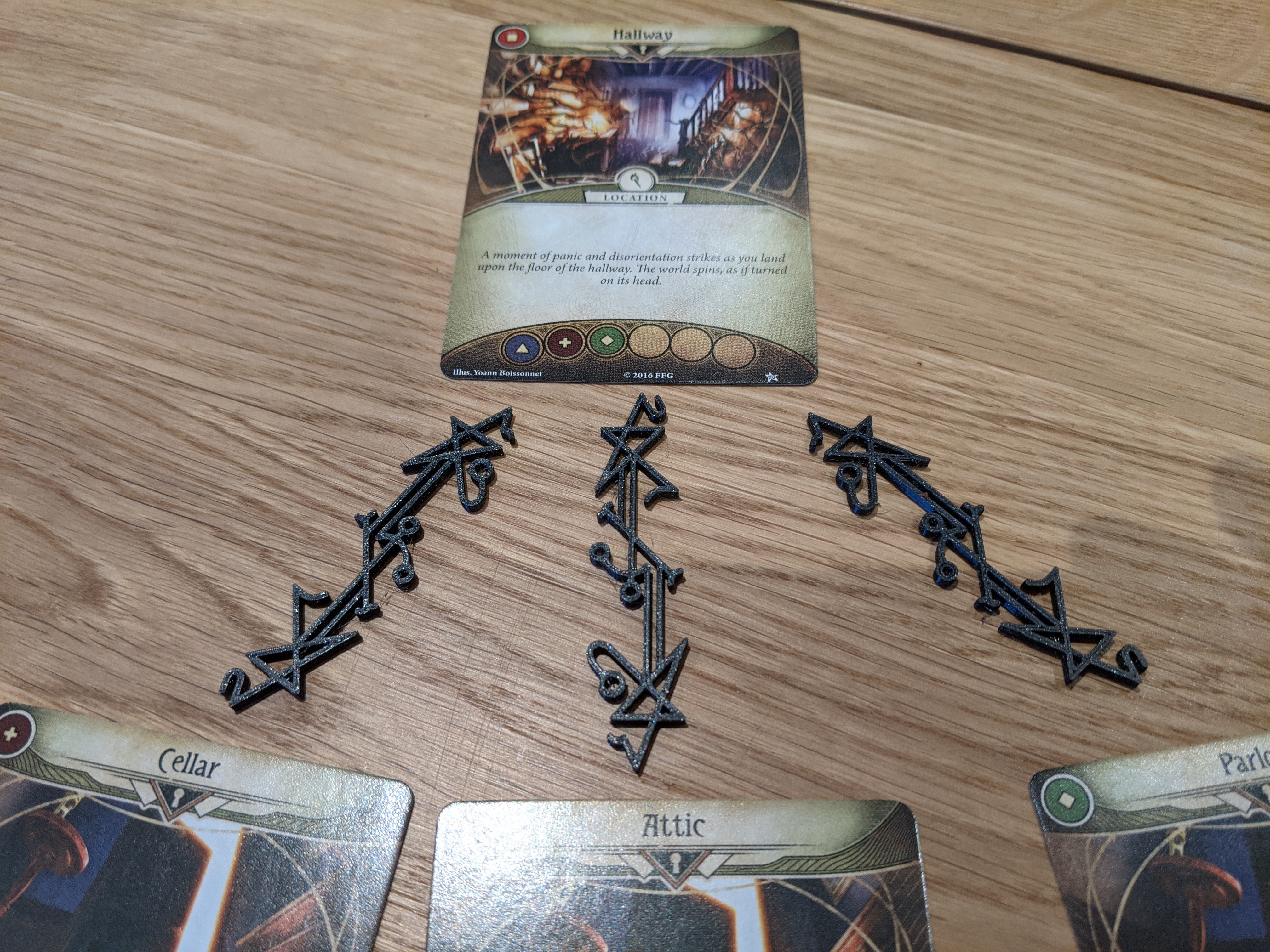 Location connectors for Arkham Horror The Card Game