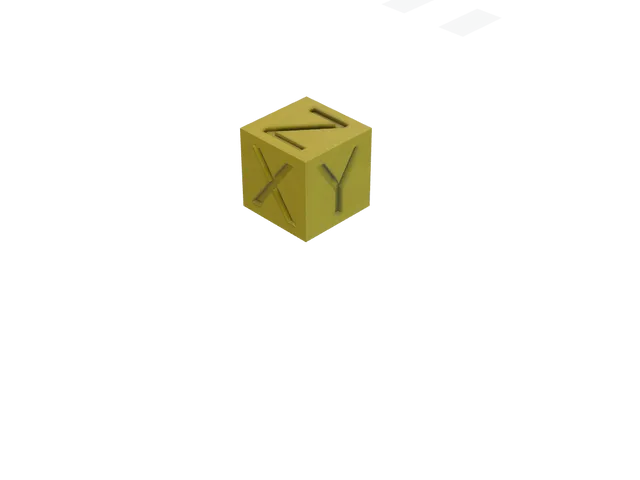 XYZ calibration cube