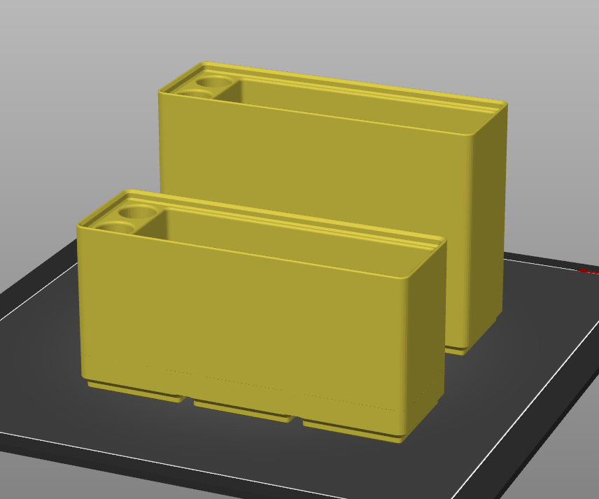 Gridfinity Post-it Index card holder with pen storage (short remix)