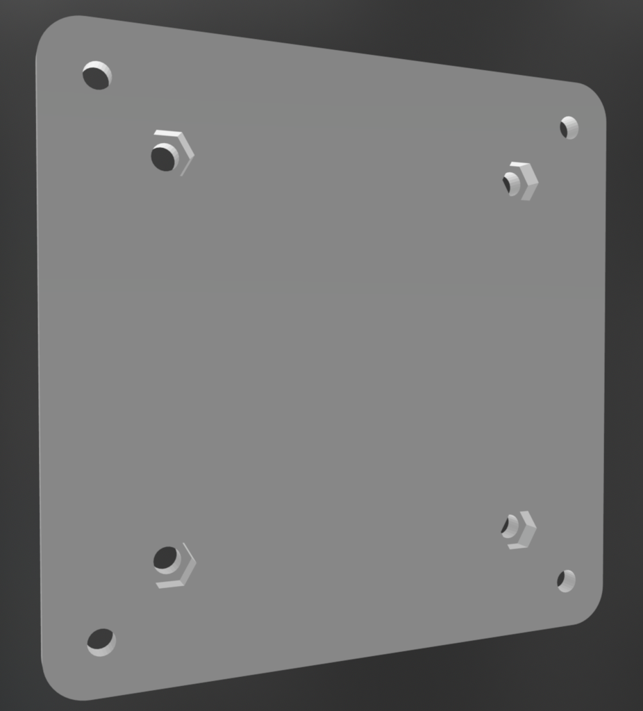 VESA 100 to 75 Mount Adapter Full Plate by Chad Margetts | Download ...