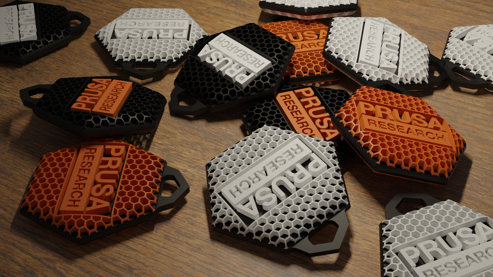 Prusa Honeycomb Keychain