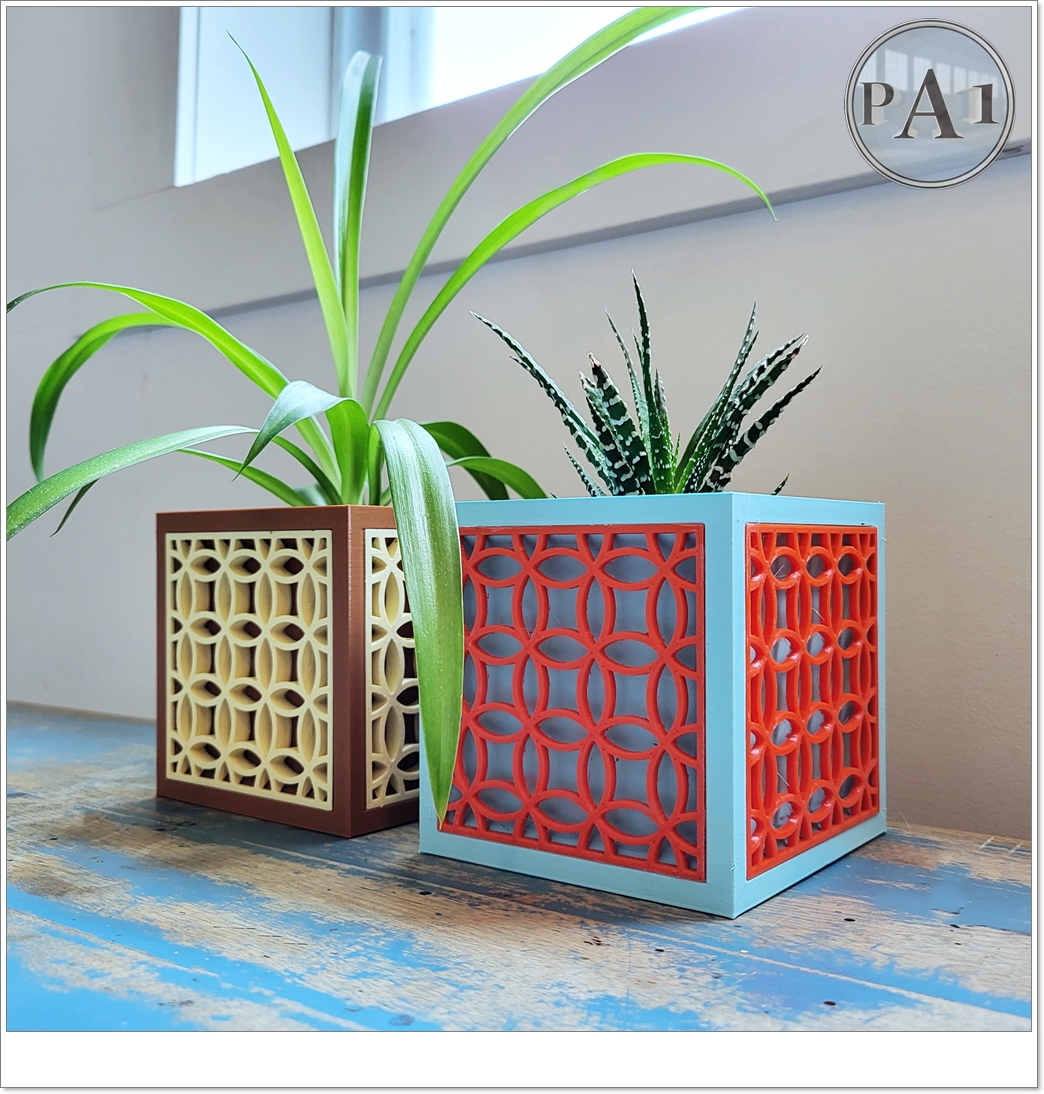 MID CENTURY MODERN PLANTERS by PA1_MAKER Download free STL model