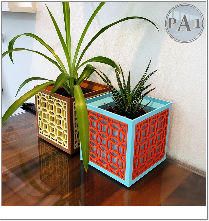 MID CENTURY MODERN PLANTERS by PA1_MAKER Download free STL model