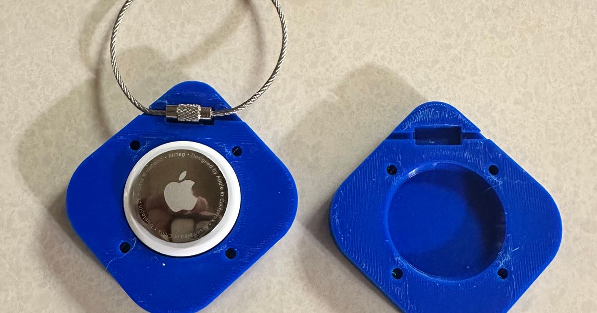 Rugged and Discrete AirTag Case by OldSalty3D Download free STL model