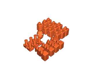 no screw 3x3 rubik's cube by remi | Download free STL model ...