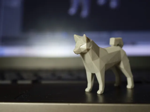 Low Poly Shiba Figurine