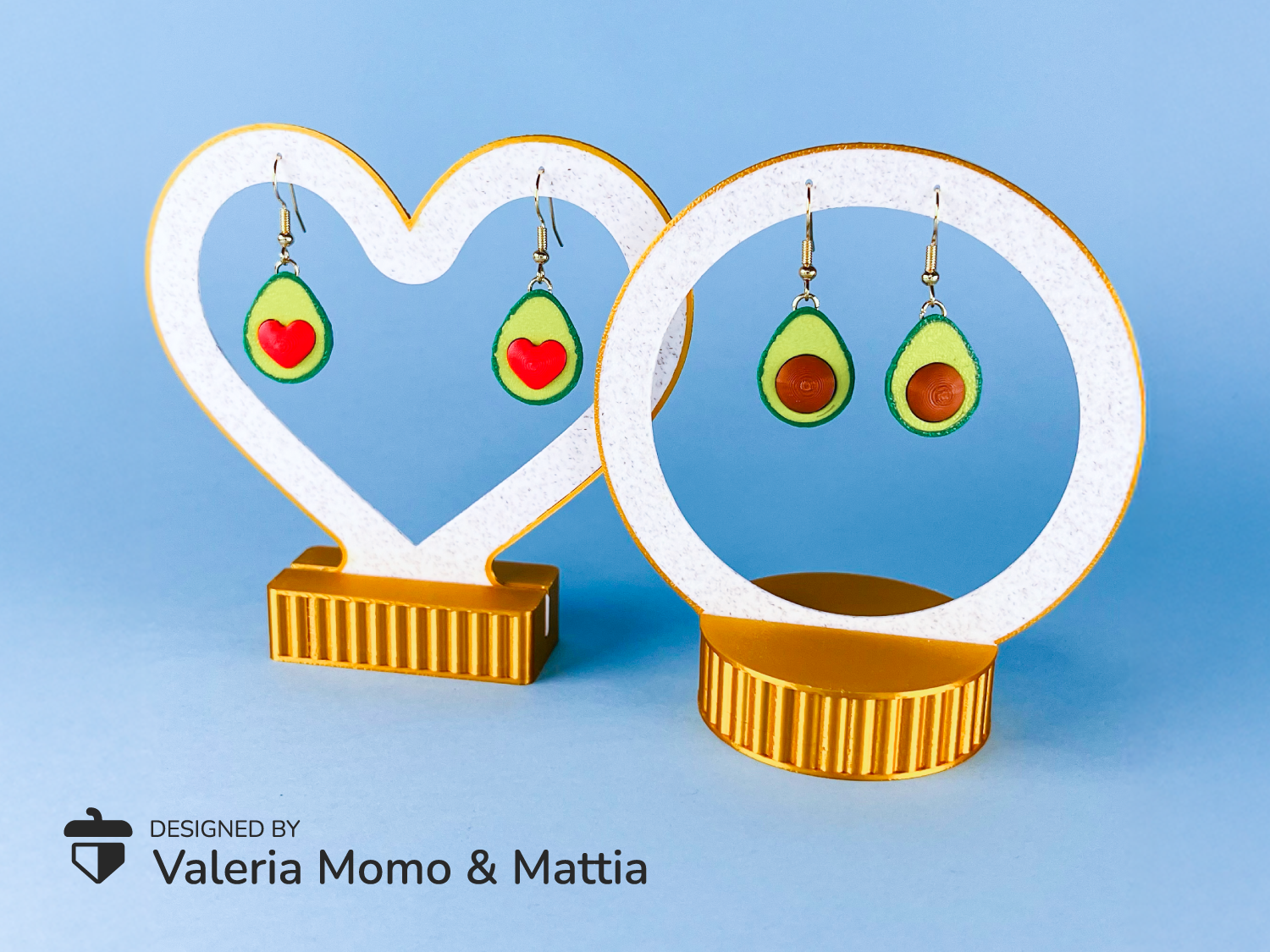 Earrings Display, Heart Circle Arc Shape, ShowCase