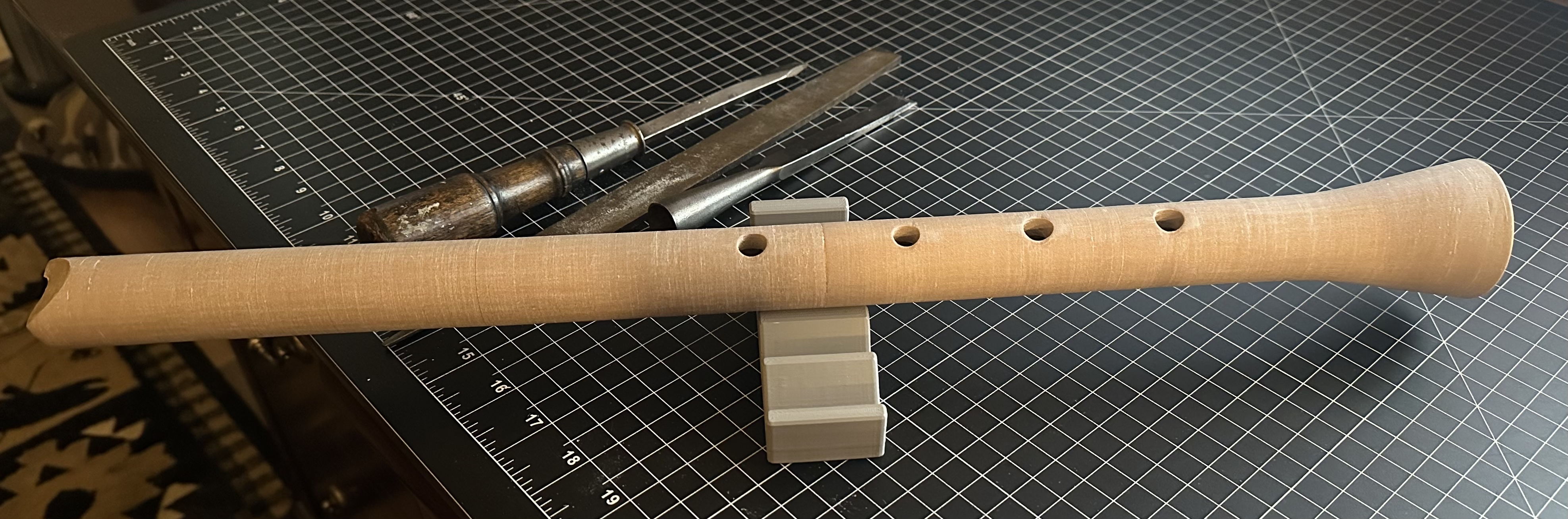 Shakuhachi (in 2 or 4 parts with tapered bore) by randy_s Download free STL model