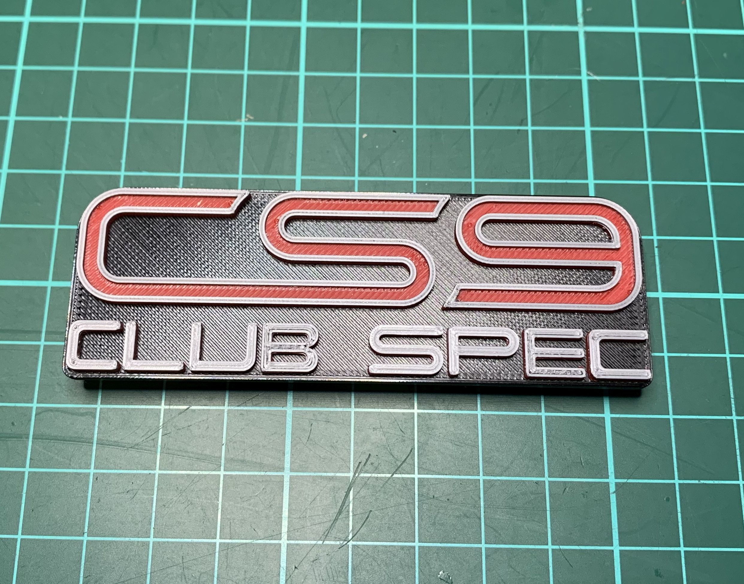 Subaru WRX CS9 Club Spec Badge by Wiseone | Download free STL model ...