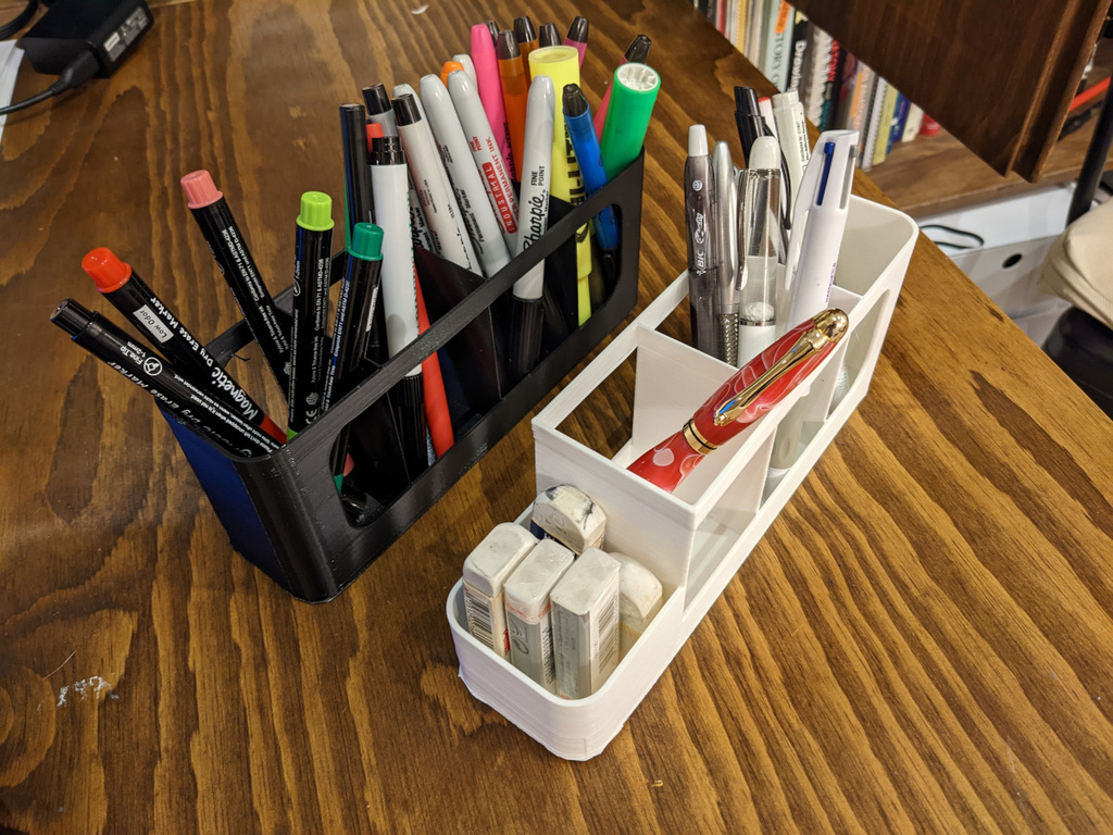 Pen Pencil Organizing Caddy by engineererrant Download free STL model Printables