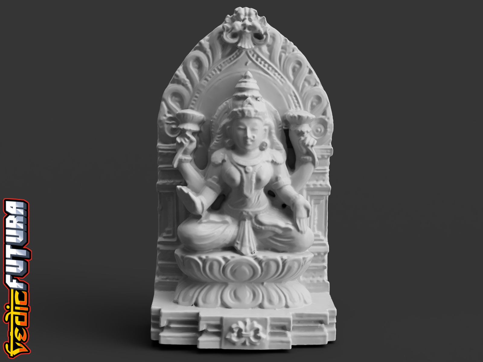 Lakshmi on Lotus throne & Kirtimukham