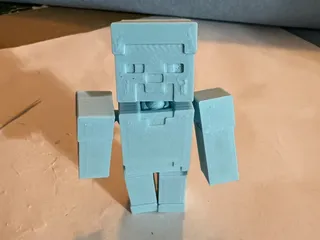 papercraft minecraft steve with armor