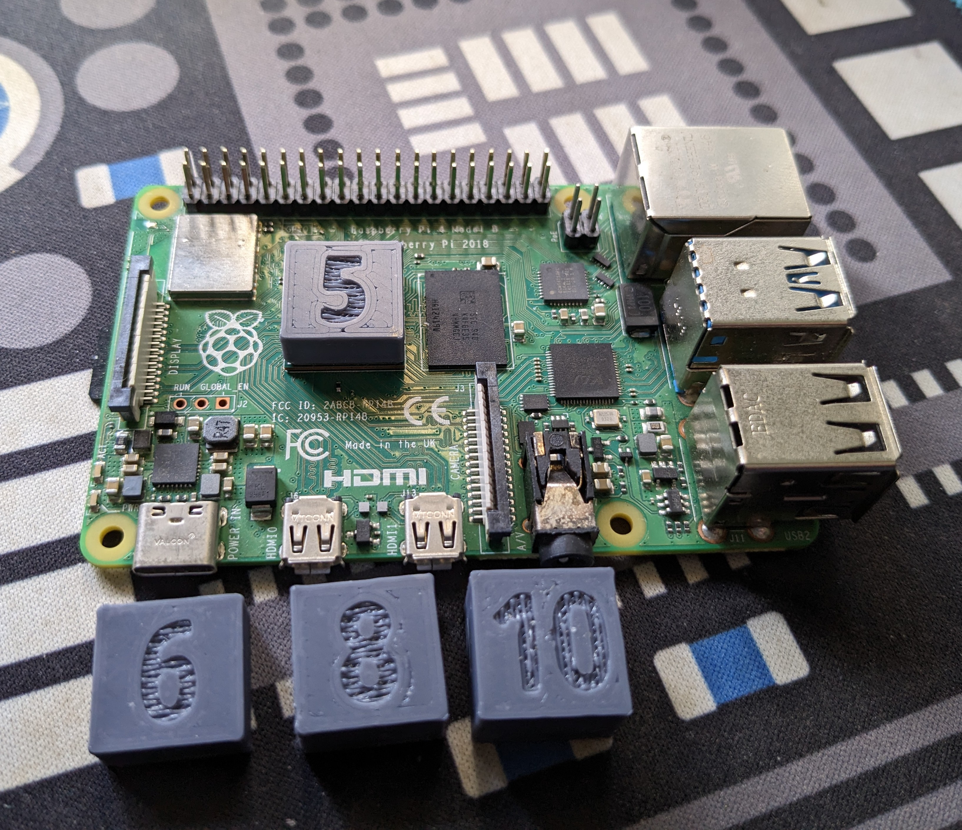 Parametric RPi 4 Heatsink Feeler/Shim