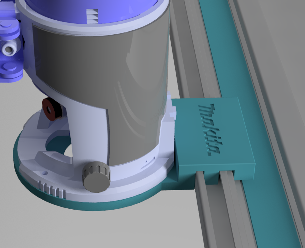 Tracksaw Guide plate/adapter for Makita Trim Router by JohnMartin