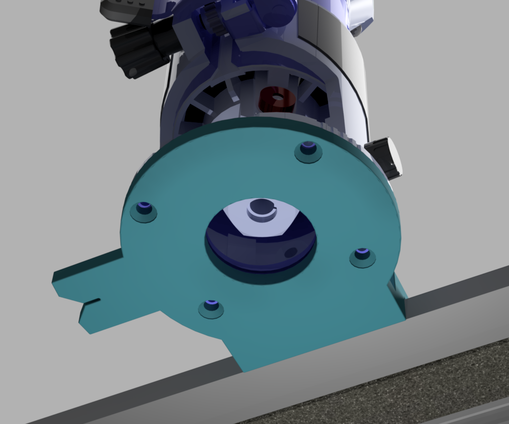 Tracksaw Guide plate/adapter for Makita Trim Router by JohnMartin