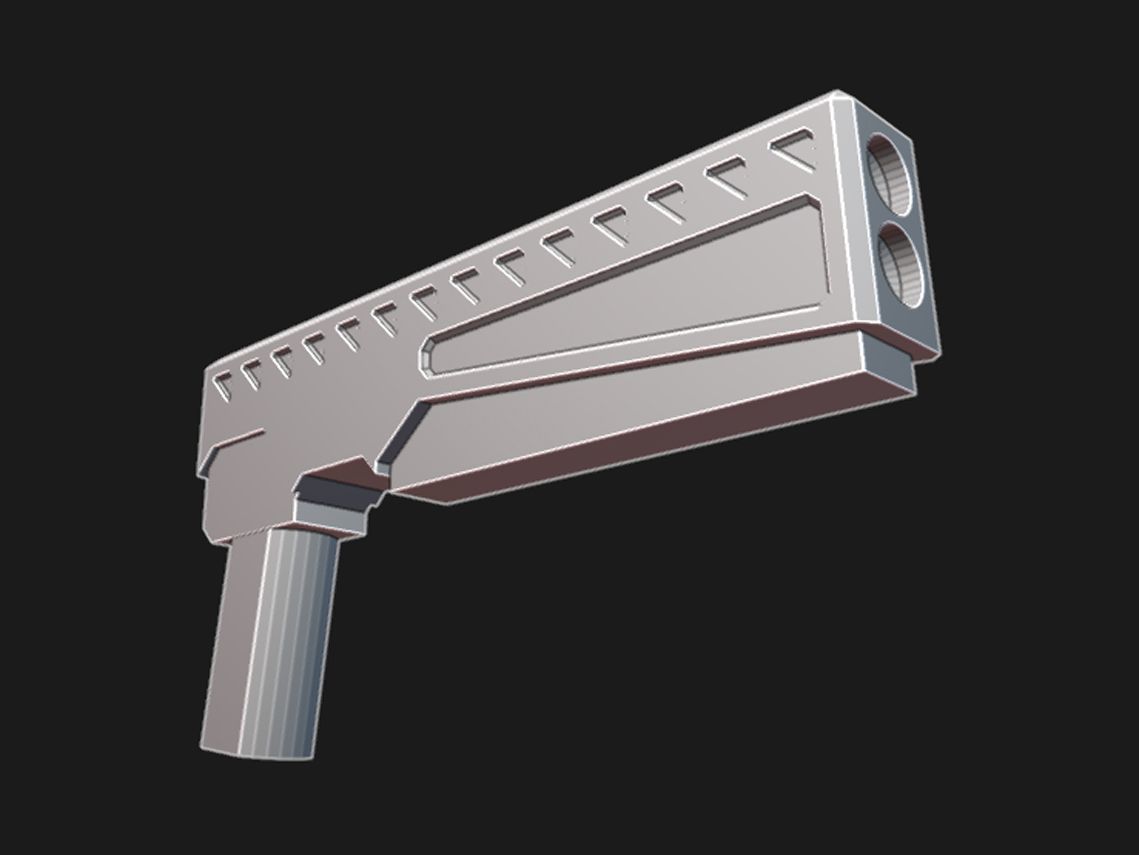 Supportless SCI-FI Pistol for DUMMY 13