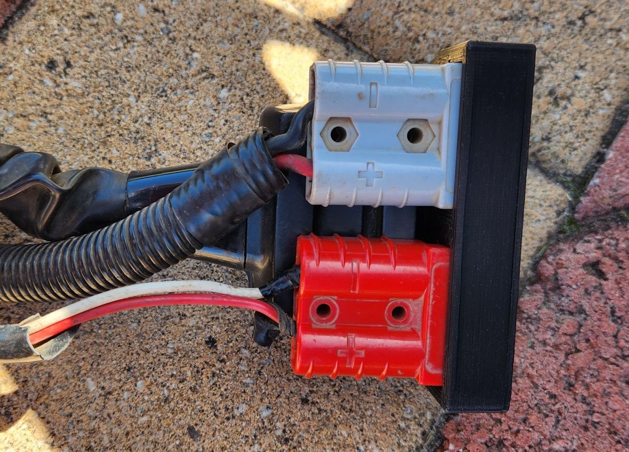 SB50 Anderson plug & 12 Pin flat trailer plug (Australian/NZ) holder