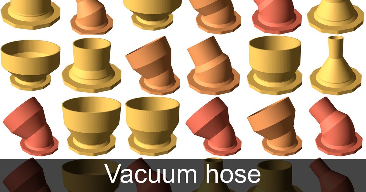 75mm vacuum hose quick connector by Max Download free STL