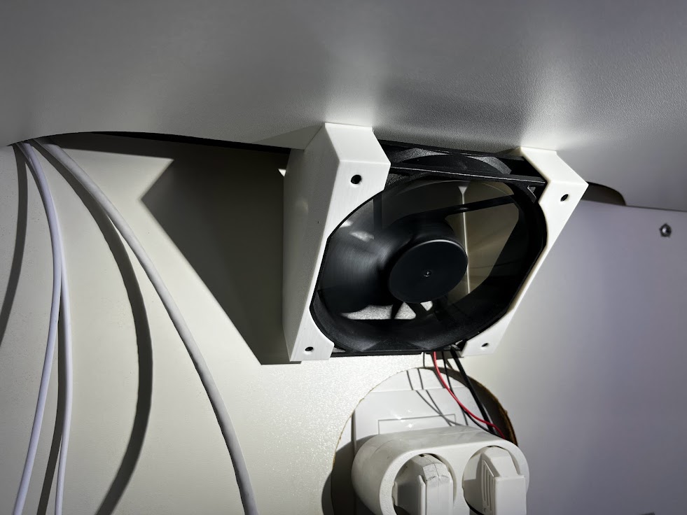 Cupboard 120mm fan mount