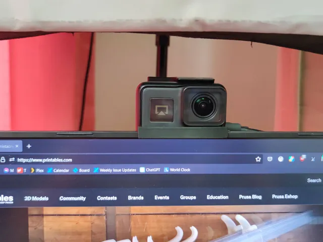 Gopro 7 webcam mount