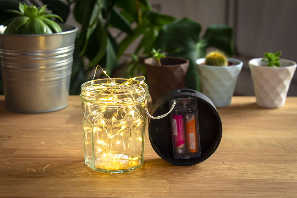 Fairy Lights in a Jar Night Light Led warm Gift idea Gift