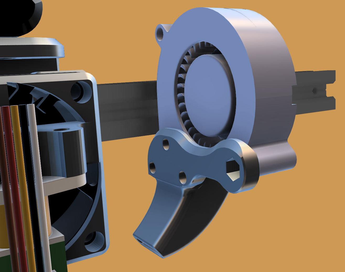 Magnetic Fan Rails SauceForge - LGX Lite hotend for linear rails with modular/magnetic fan ...