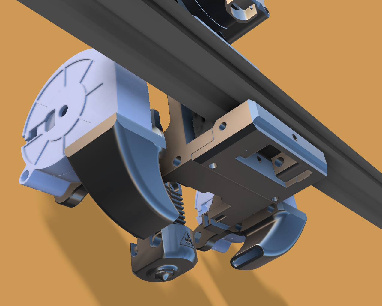 Magnetic Fan Rails SauceForge - LGX Lite hotend for linear rails with modular/magnetic fan ...