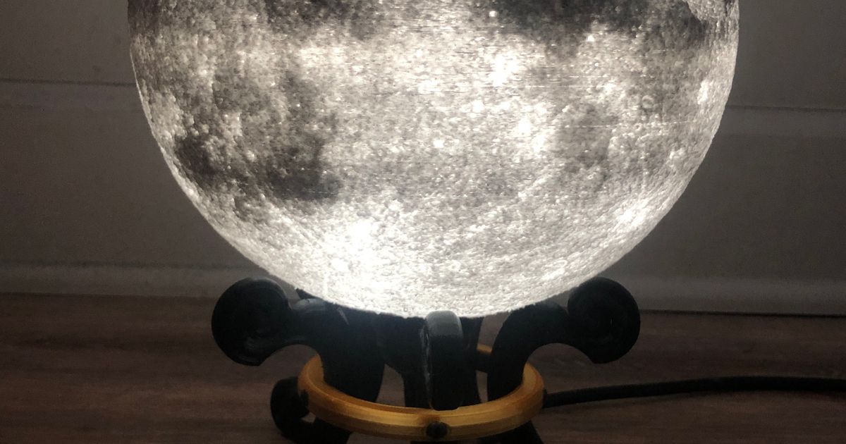 Designer Moon Lamp by Frank Deschner