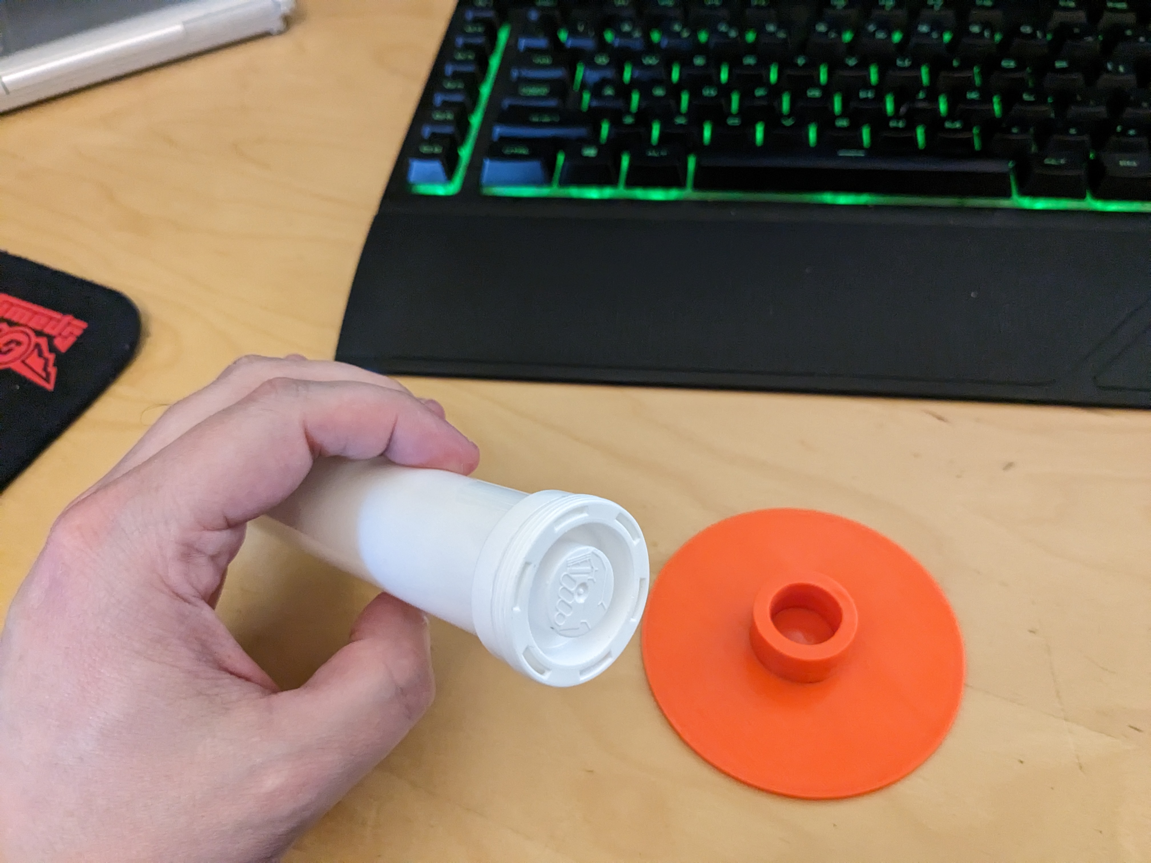 Support base for box of water-soluble tablets (such as vitamins/Effervescent)