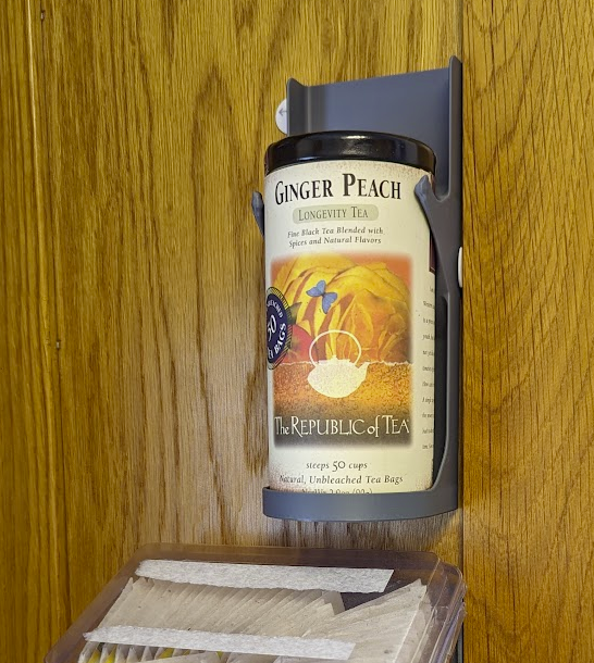 In-Cabinet Tea Bag Tube Caddy