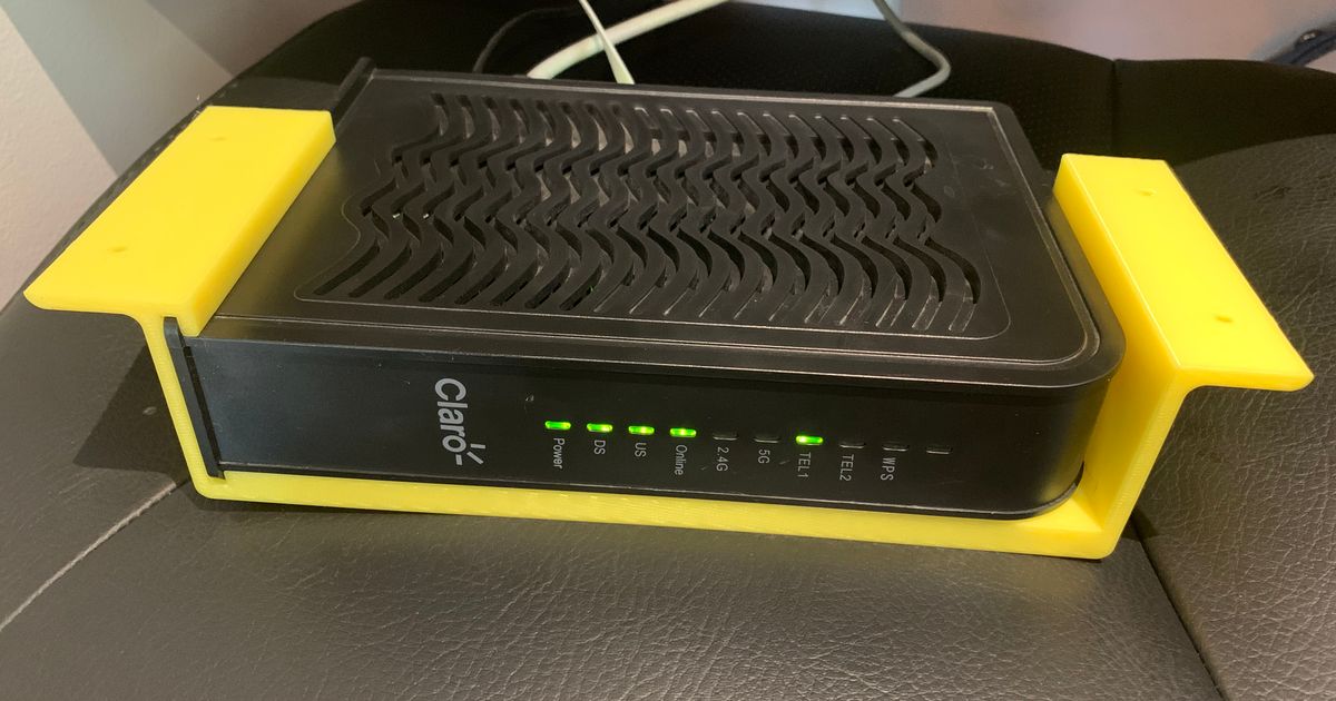 RadioTech Modem Bracket by JD Gomez Download free STL model