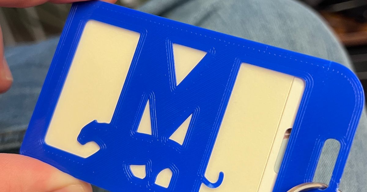 Scan Card and ID Badge Holder by Bill Richards Download free STL