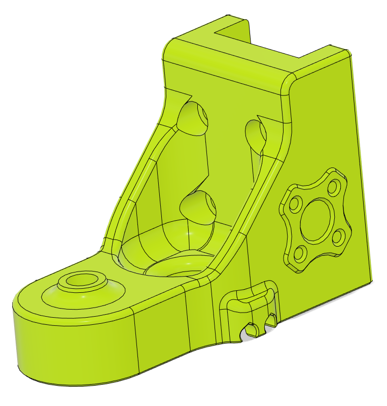 Voron Trident rear WobbleX carriers