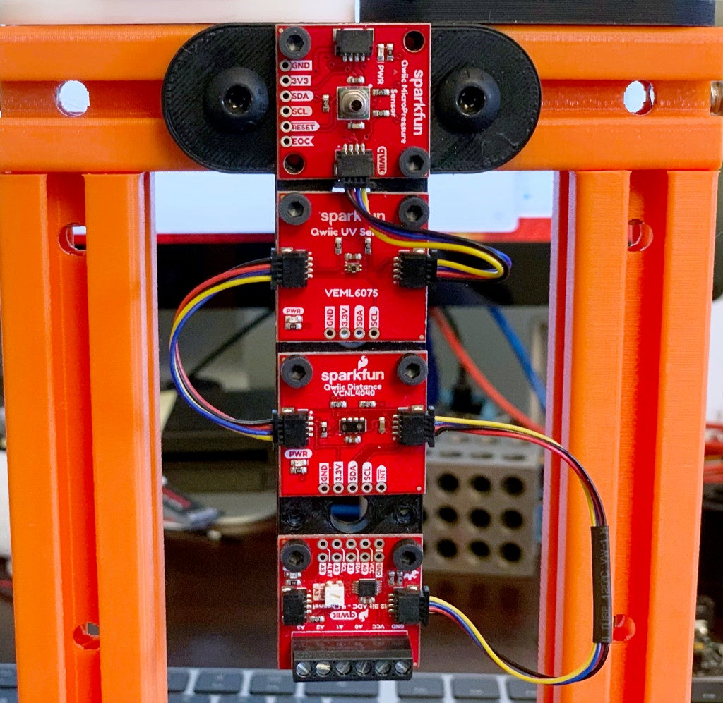 A 8020 series 10 mount for Sparkfun Qwiic modules using m3 screws by ...