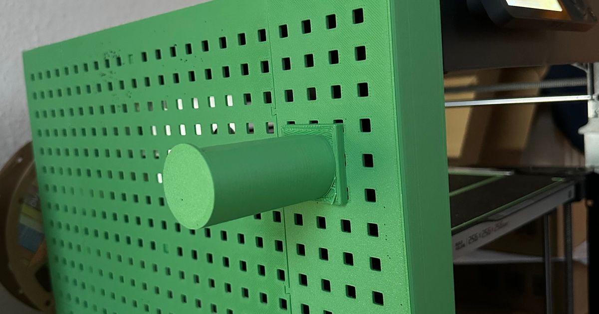 P1P Bambu Pegboard Filament Holder by YSL3D Download free STL model