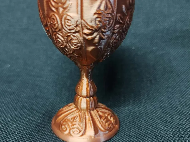 Enchanted Ornate Fantasy Rose Chalice Goblet Grail