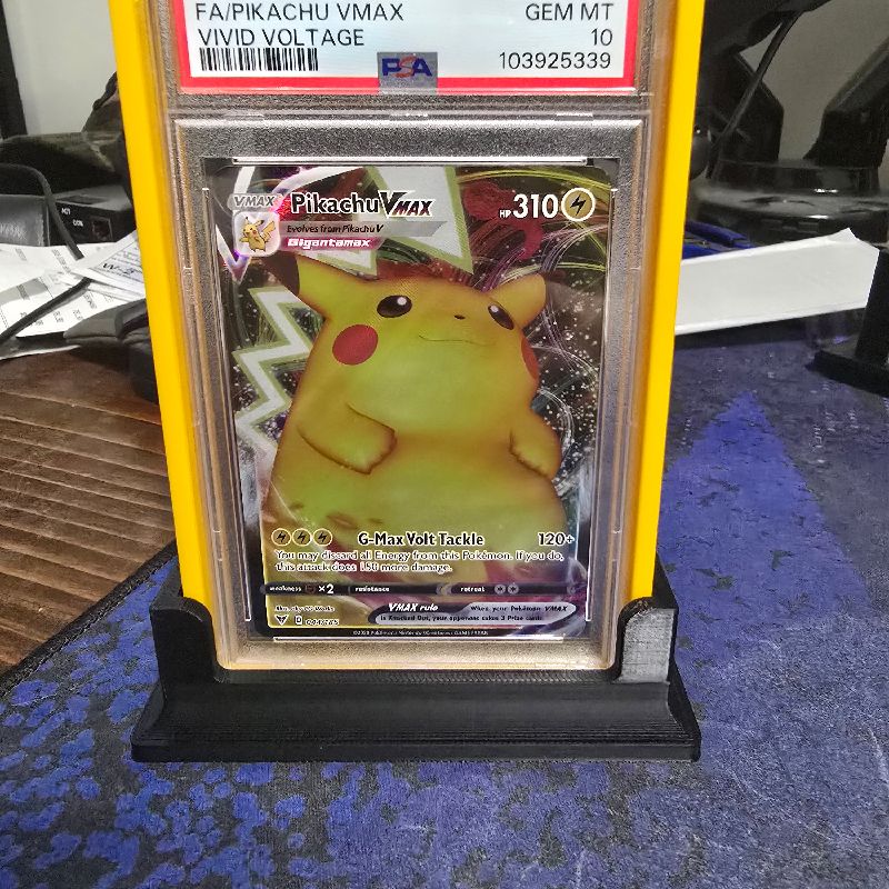 PSA-BGS-CGC Full Metal Display Stand | Sheen Black Graded
